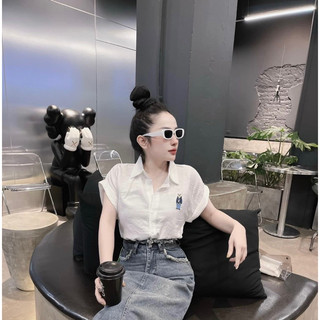 Áo sơ mi đũi tơ xước chất siêu mềm mát