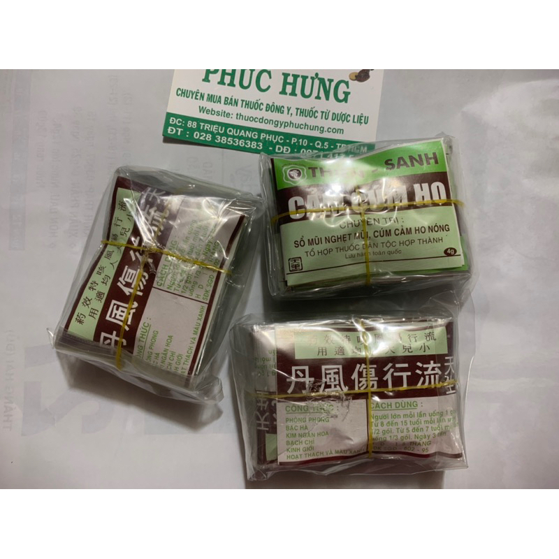 10 gói Cảm cúm ho Thiên Sanh_Hỗ trợ các triệu ch ứng liên quan đến cảm cúm