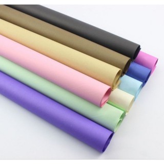 Giấy màu gói hoa, làm hoa, xấp 40 tờ size 50 x 70cm