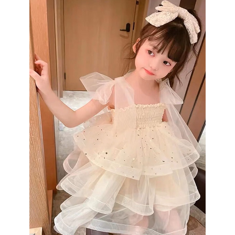 Váy 2 dây công chúa cao cấp cho bé gái