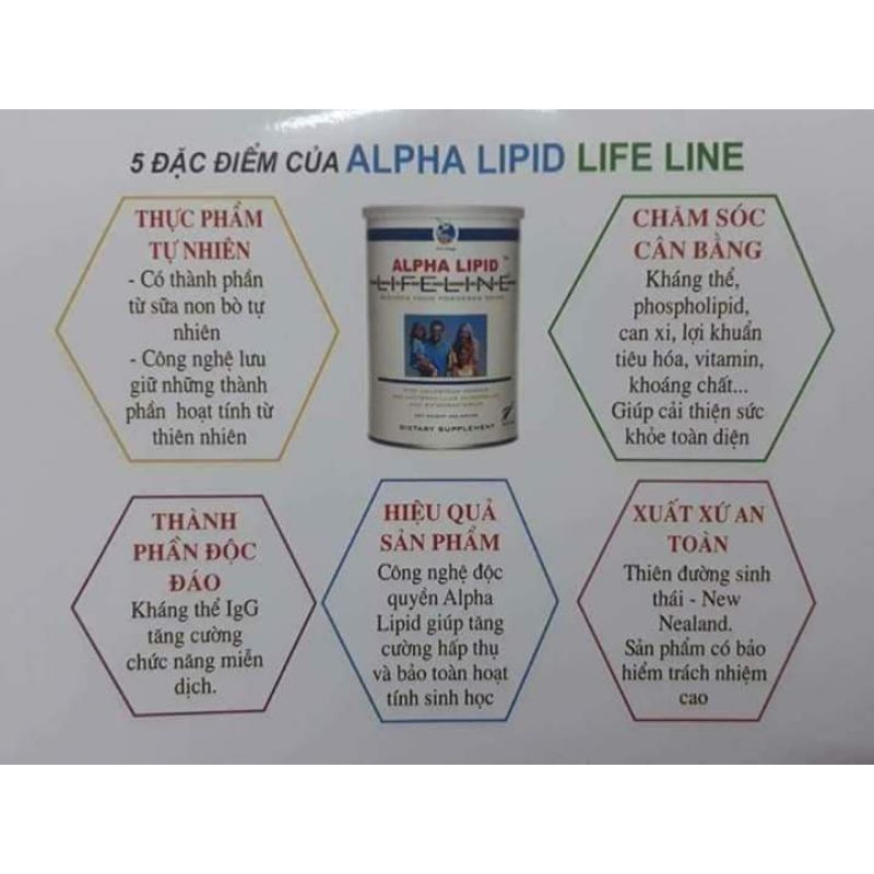 Sữa non Alpha Lipid 450g Chính Hãng New Zealand giúp bổ sung dinh dưỡng tăng kháng thể.