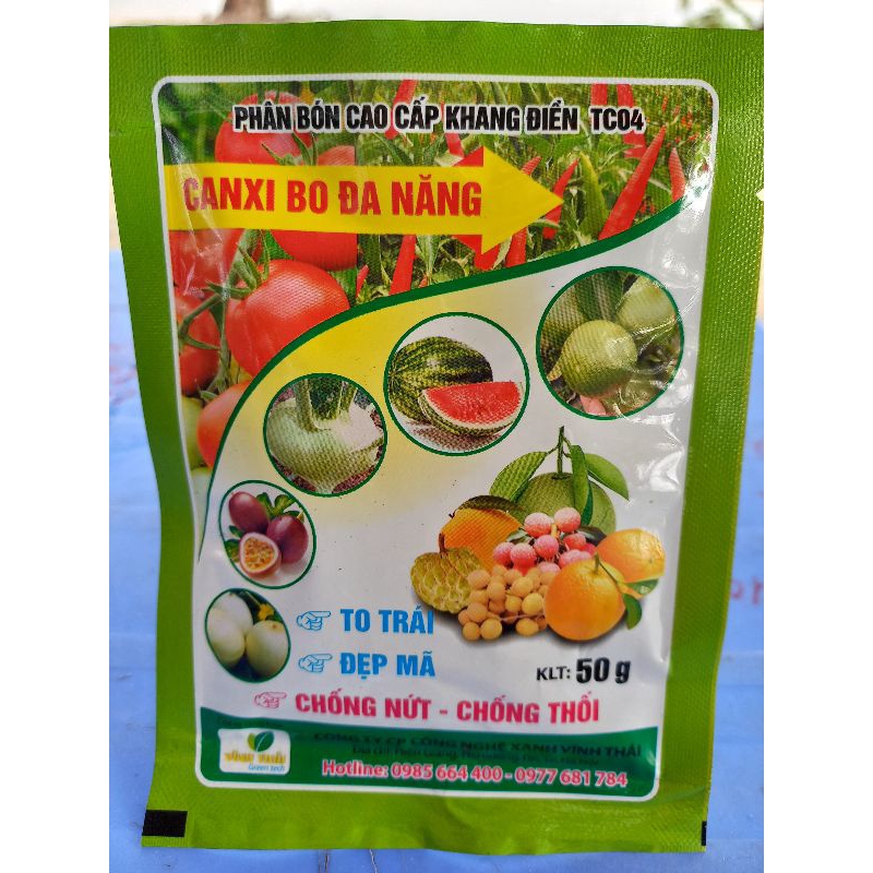 Phân Canxi Bo Đa Năng Chống Nứt, Chống Thối, Tăng Đậu Quả Cho Cây Ăn Quả, Hoa, Ra Màu