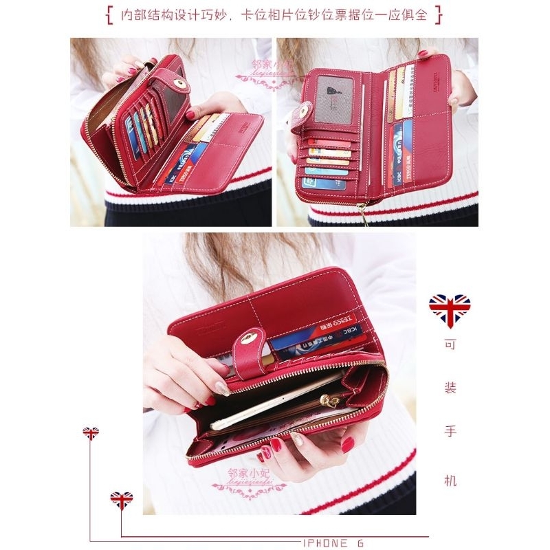 Ví Dài Nhiều Ngăn Đựng Thẻ Tiền Hình Gấu Dễ Thương Mẫu Mới