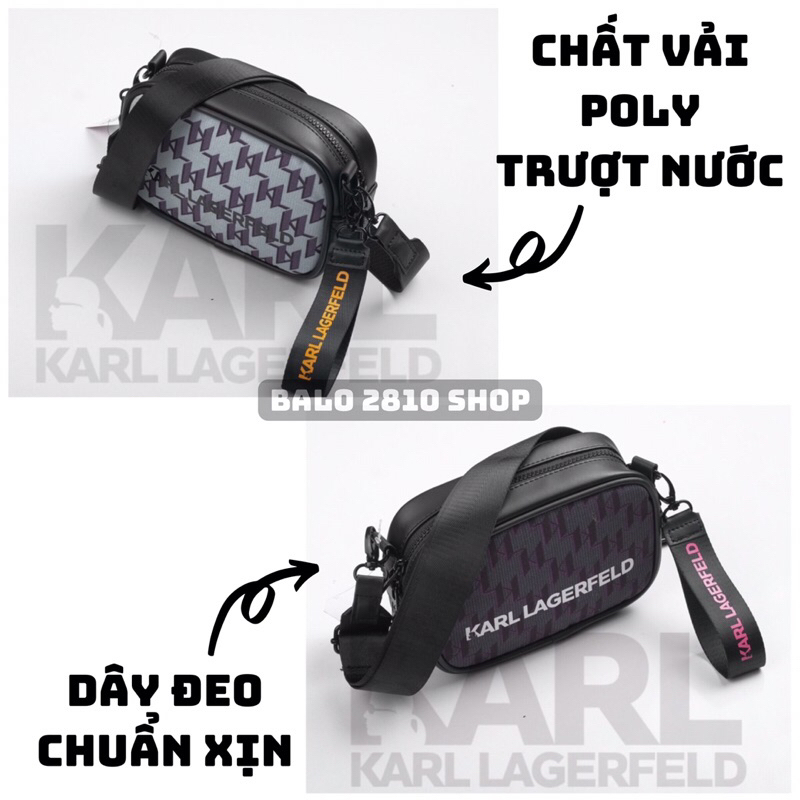 Túi Đeo Chéo Karl Monogram Nam Nữ Cao Cấp Chất Liệu Poly Chống Thấm | Bánh Mì Store | Túi Đeo Chéo Thời Trang Karl VNXK