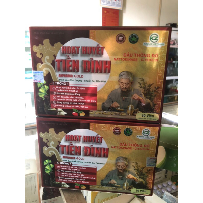 HỘP 30 VIÊN HOẠT HUYẾT T-ĐÌNH DẦU THÔNG ĐỎ