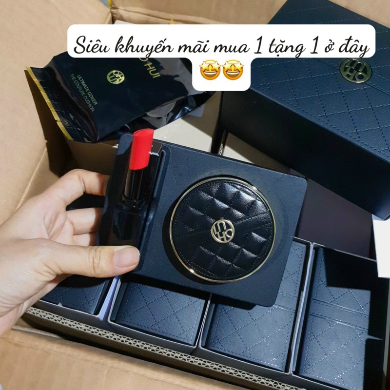 Phấn Nước Ohui Ultimate Cover Cushion Chống Nắng Phiên bản mới tặng kèm lõi