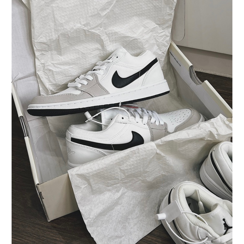 JDK STORE_Giày Sneaker JD1 Low Xám Canvas