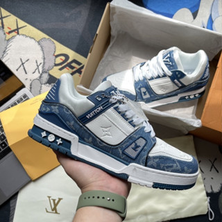 Giày LV Trainer, Louis Vuitton Trainer Black White, Giày LV Louis Vuitton Hàng Cao Cấp Cực Cháy Hot Trend 2023