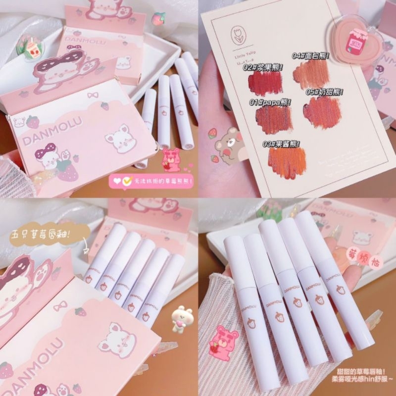 sét 5 son hồng hàng nội địa trung