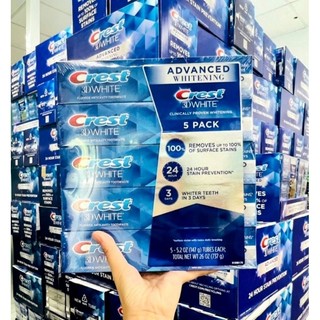 🌻🆕 Kem đánh răng Crest 3D White Advanced Whitening 147g 🌼