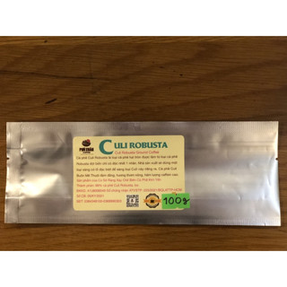 Mẫu 100gr cà phê culi robusta bột pha phin phú xuân coffee cafe rang xay 500gr