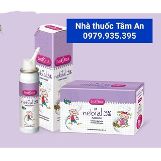 Xịt rửa mũi buona nebial 3% spray - lọ 100ml. hỗ trợ sổ mũi, nghẹt mũi do các bệnh về hô hấp