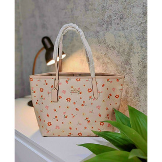 Túi Coach City Tote công sở nền hoa