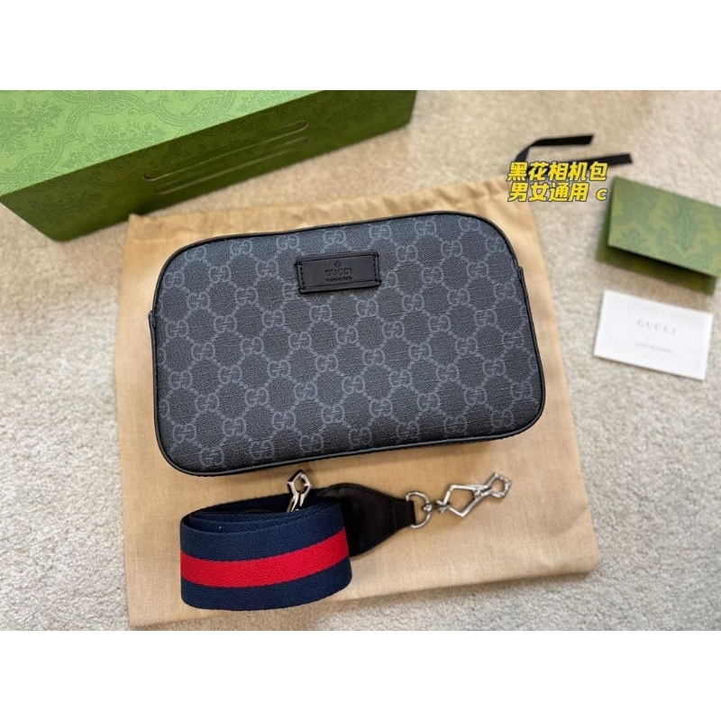 Túi đeo chéo nam&amp;nữ họa tiết hoa G.C sz24cm bản chuẩn đẹp