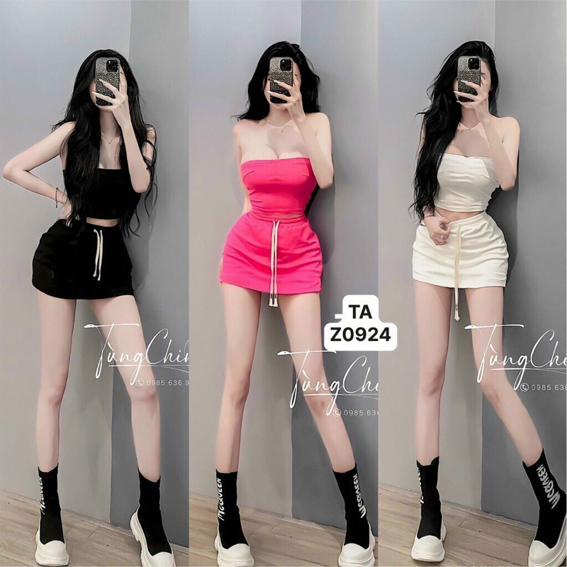 Set kiểu nữ set ống chất thun cotton loại 1 kèm ảnh thật