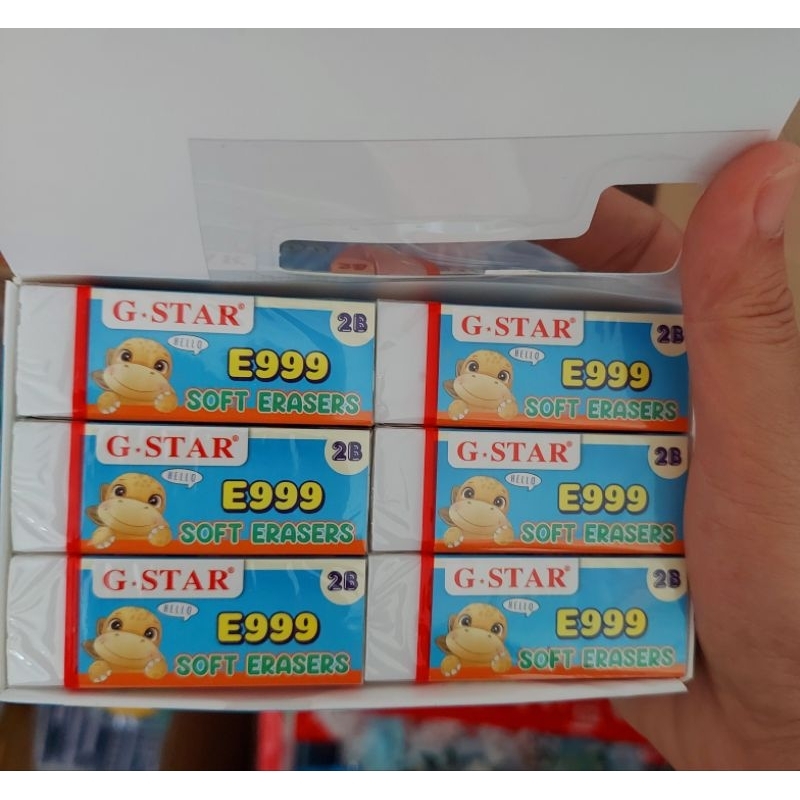 5 Gôm bút chì E999 GSTAR ⚡ SALE SẬP SÀN ⚡ Tẩy bút chì thiết kế đẹp mắt, nhỏ gọn, dẻo dai, an toàn