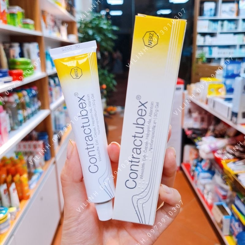 ( Bill Đức ảnh sau) Kem sẹo Contractubex 30g nội địa Đức