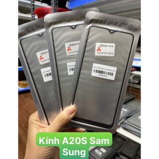 Kính Ép Liền Keo samsung  A20S (keo)