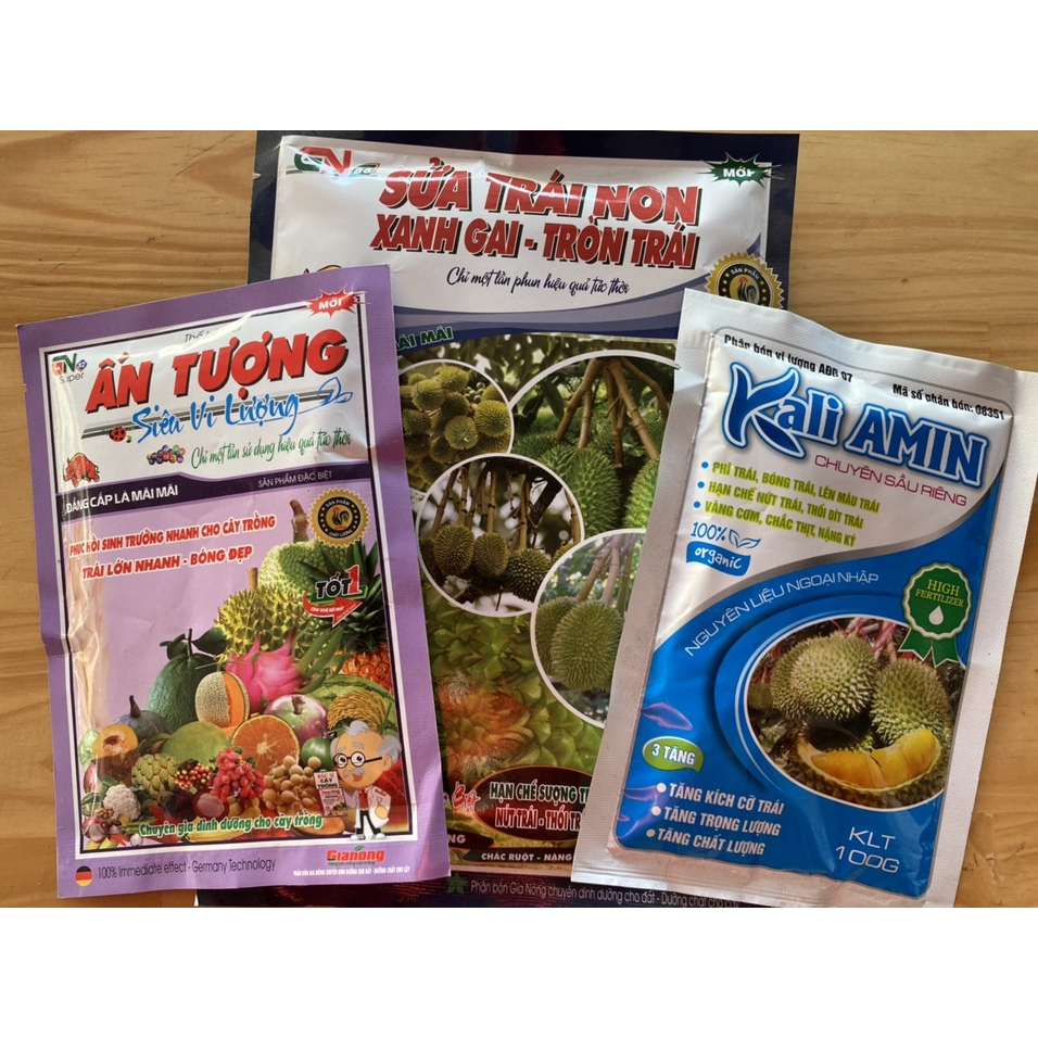 Bộ ba sửa trái non, xanh gai, tròn trái