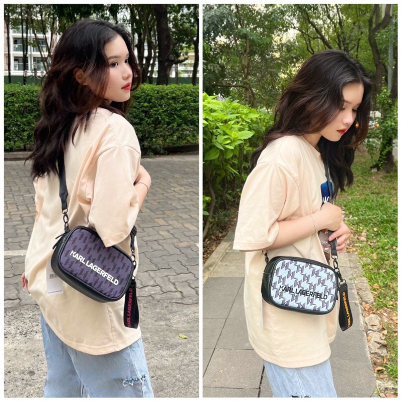 Túi Đeo Chéo Karl Monogram Nam Nữ Cao Cấp Chất Liệu Poly Chống Thấm | Bánh Mì Store | Túi Đeo Chéo Thời Trang Karl VNXK