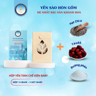  Yến Sào Tinh Chế Viên Baby - Yến sào Hòn Gốm Chính hiệu Khánh Hòa -HG SALANGANES NEST