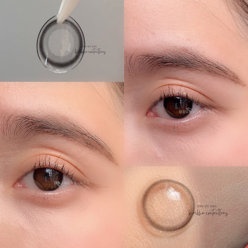 ( TẶNG KÈM KHAY GƯƠNG MINI ) LENS KÍNH ÁP TRÒNG WATE BLACK