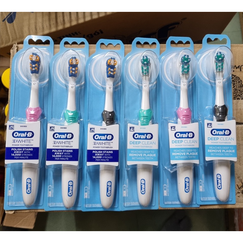 Bàn chải dùng pin Oral-B 3D White Toothbrush