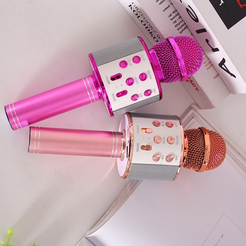 Micro Bluetooth Không Dây 858 Hát Karaoke Chất Lượng Cao