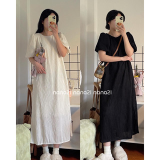 Váy tay bồng xếp nhăn Nana21 Nanastore21