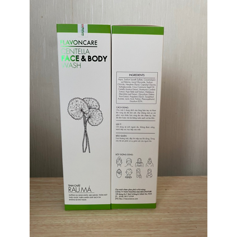 - Sữa rửa mặt Rau Má Flavoncare Centella Face & Body Wash 240ml