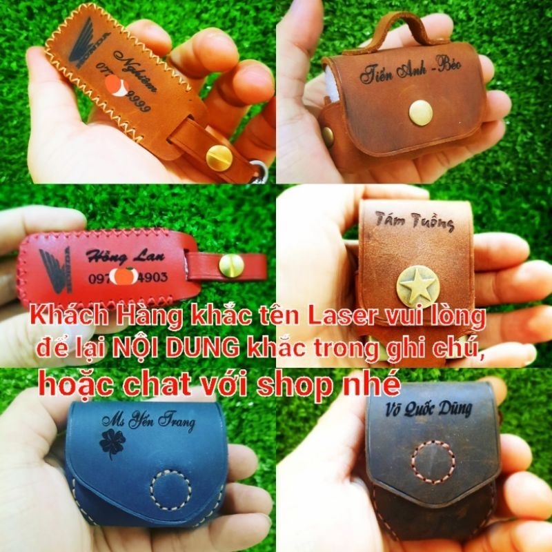 Bao da Sony LinkBuds WF L900 da thật handmade