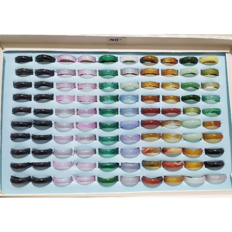 Nhẫn mã não các màu