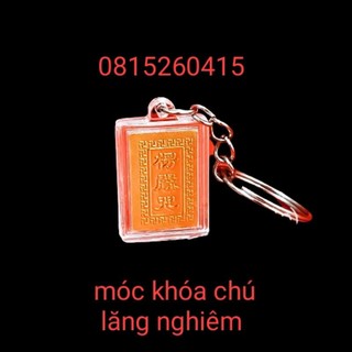 Móc khóa phong thủy chú lăng nghiêm bình an-may mắn