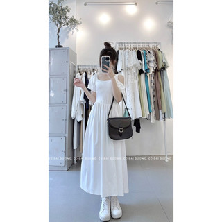 váy lệch vai zip phối 2 da 312