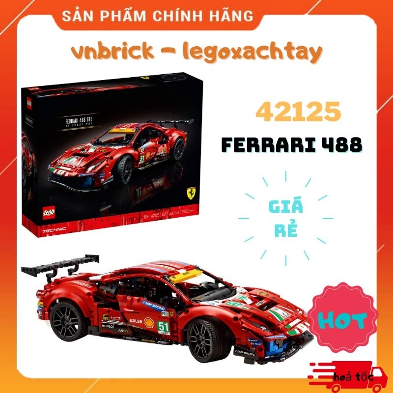 LEGO Technic 42125 Siêu Xe Ferrari 488 GTE