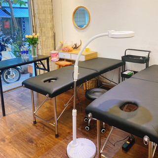 (Thùng+Gối) GIƯỜNG VALI INOX SPA, GIƯỜNG NỐI MI, PHUN XĂM XẾP GỌN GIÁ RẺ HCM