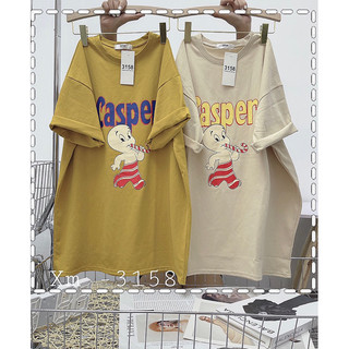 Áo phông dáng rộng tay lỡ 3158 unisex oversize in hình Casper
