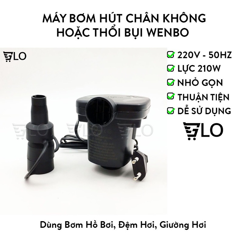 Máy Bơm Điện + Hút Chân Không -Thổi Bụi 2 Chiều Wenbo (Mini)