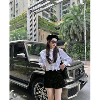 TBS - Áo bèo khuy đồng - Quần sooc bling