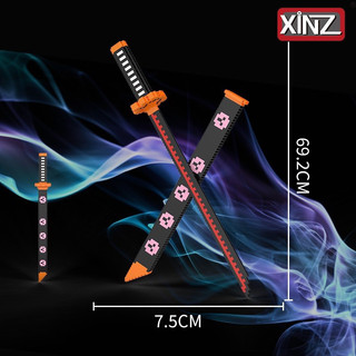 Katana,Đồ chơi lắp ráp,xếp hình thanh kiếm nhật XinZ,Riokid Toys .Tặng kèm búa hàng sẵn