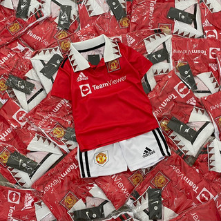 Bộ short Das thể thao MANCHESTER đỏ bé trai