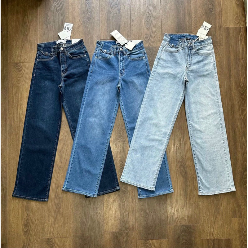 Jeans suôn ống đứng 98cm