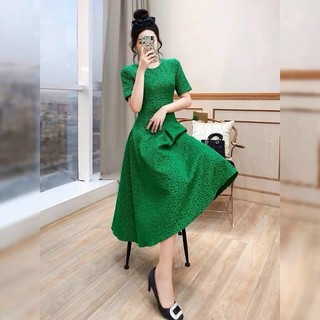 HÀNG NHẬP - ĐẦM XÒE GẤM CỔ KẾT HẠT