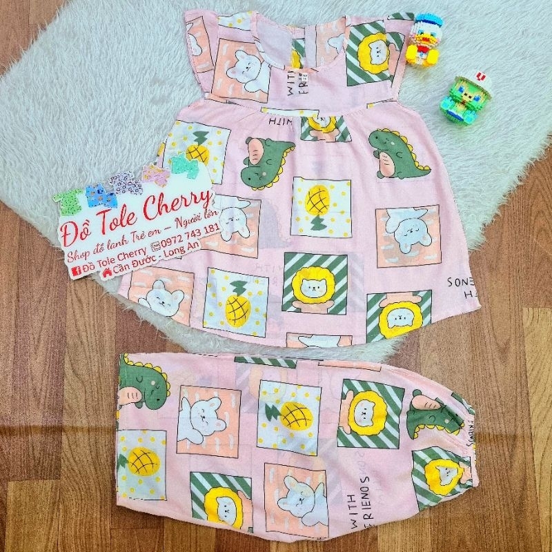 Bô lanh quần lửng bé gái 5_40kg