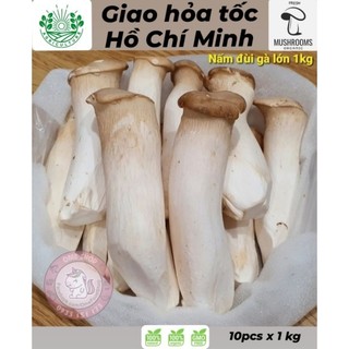 🍄 Nấm Đùi Gà Lớn - King Oyster Mushroom 1️⃣ kg (khoảng 10~13 cây/túi) - giao hỏa tốc Hồ Chí Minh