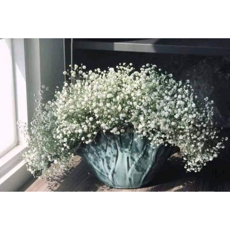 Bình hoa decor dáng lá sen - men lam hỏa biến. TẶNG kèm miếng định hình hỗ trợ cắm hoa