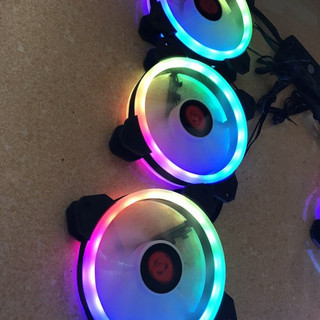 Quạt Fan Case 12 cm led xanh cây+ xanh dương+đỏ
