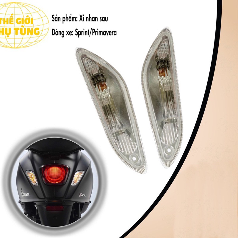 XI NHAN SAU XE VESPA SPRINT / PRIMAVERA - Hàng chuẩn, giá lẻ như giá sỉ
