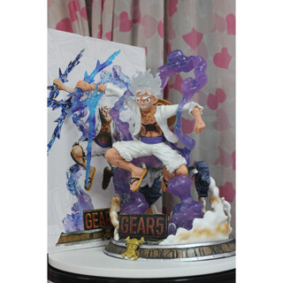 Mô hình luffy nika gear 5 cao 34cm - mô hình one piece