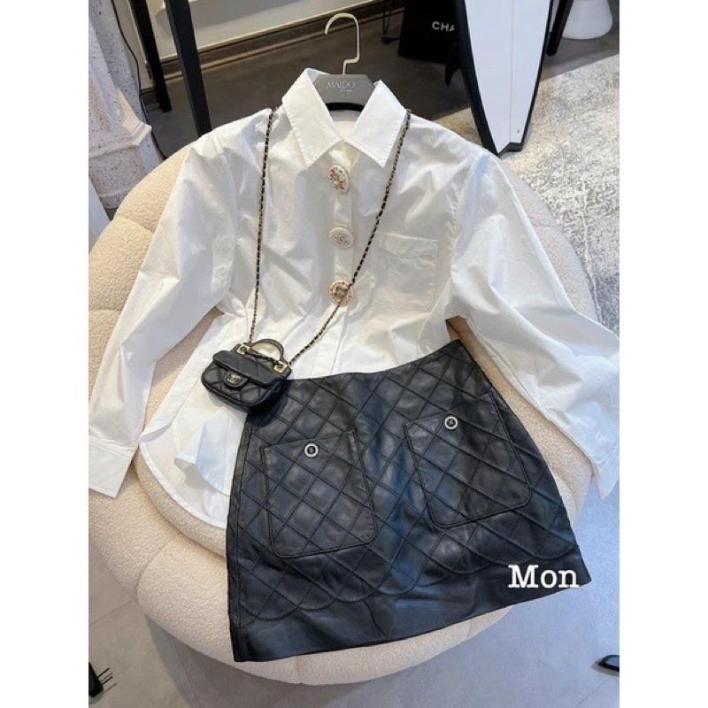 Sơ mi cổ đức khuy đồng